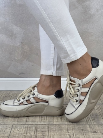 MANOS.RO Pantofi dama casual sport piele naturala FEEL PS752 - Img 5