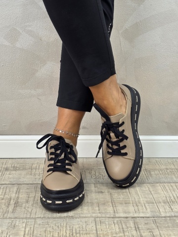 MANOS.RO Pantofi dama casual sport piele naturala Filippo PC2258 - Img 4