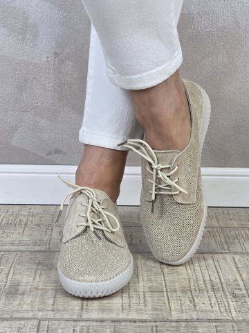 MANOS.RO Pantofi dama casual sport piele naturala FILIPPO PS753 - Img 2