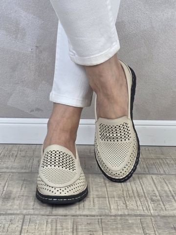 MANOS.RO Pantofi dama piele naturala B672 - Img 2