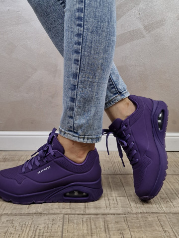 MANOS.RO Pantofi dama sport Skechers® Uno 73690 PUR - Img 4