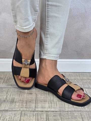 MANOS.RO Papuci dama piele naturala SV1859 - Img 3