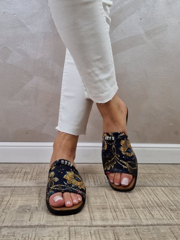 MANOS.RO Sandale dama piele naturala GOLD DEER SV1247