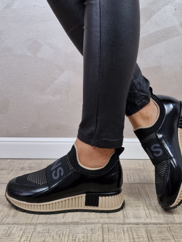 Pantofi casual/sport dama Manos.ro StretchFit/piele naturala PS394 - Img 5