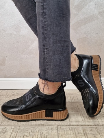 Pantofi casual/sport dama Manos.ro StretchFit/piele naturala PS394 - Img 8