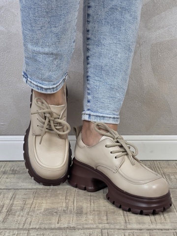 Pantofi dama casual FORMAZIONE piele naturala PC2358 - Img 3