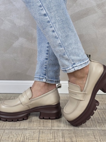 Pantofi dama casual FORMAZIONE piele naturala PC2364 - Img 4