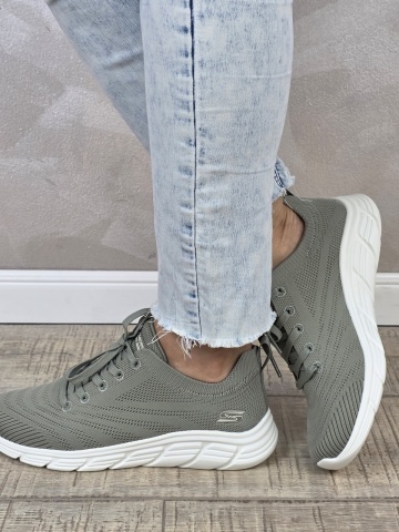 Pantofi dama sport Skechers® Bobs B Flex W 117591 OLV - Img 6