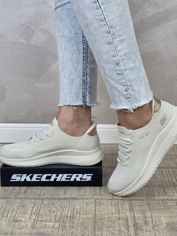 Pantofi dama sport Skechers® Bobs Skillz - Too Essential 117743 OFWT - Img 4