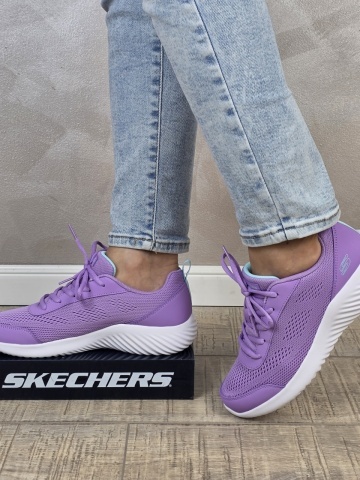 Pantofi dama sport Skechers®- lavanda, GLIDE-STEP, din material textil 303679L LAV