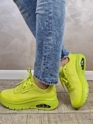 Pantofi dama sport SKECHERS UNO FLEX 177794 LIME - Img 4
