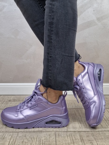 Pantofi dama sport SKECHERS UNO - METALLIXS 177109 LAV - Img 8