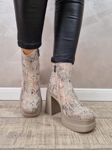 Botine/Ghete dama piele naturala MANOS.RO BT322 - Img 2