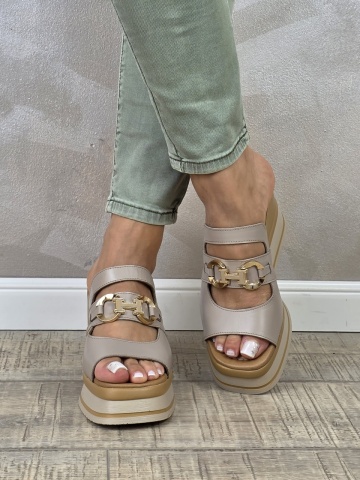 MANOS.RO Sandale dama piele naturala GOLD DEER SP886 - Img 3