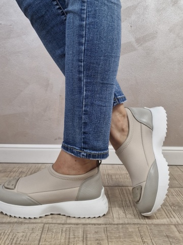 Pantofi casual/sport dama MANOS.RO piele natural/STRETCH PS511 - Img 4