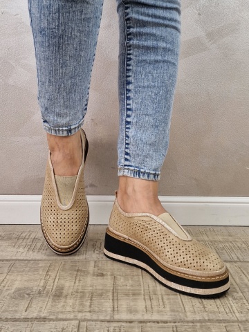 Pantofi casual/sport dama MANOS.RO piele naturala PC2212 - Img 2