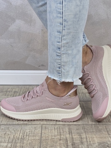 Pantofi dama sport Skechers® Bobs Squad 4 Staple Look beige 117743 BLSH - Img 5