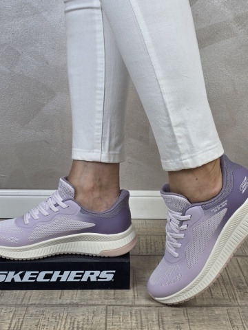 Pantofi dama sport Skechers® Bobs Squad 4 Staple Look purple 117624 PRMT