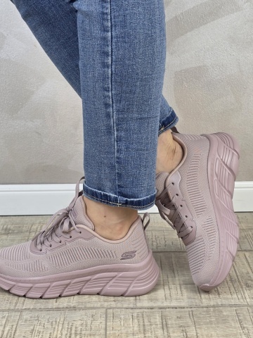 Pantofi dama sport Skechers® Bobs Squad Chaos 117385 ROS - Img 2