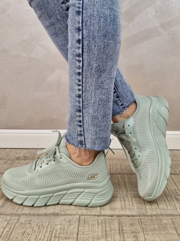 Pantofi dama sport Skechers® Bobs Squad Chaos 117385 SAGE - Img 8