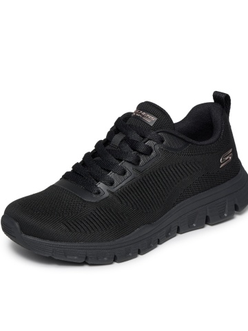 Pantofi dama sport Skechers® Bobs Squad Chaos 117700 BBK - Img 3