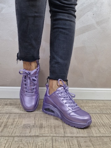 Pantofi dama sport SKECHERS UNO - METALLIXS 177109 LAV - Img 9