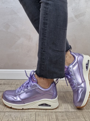 Pantofi dama sport SKECHERS UNO - METALLIXS 177109 LAV - Img 11