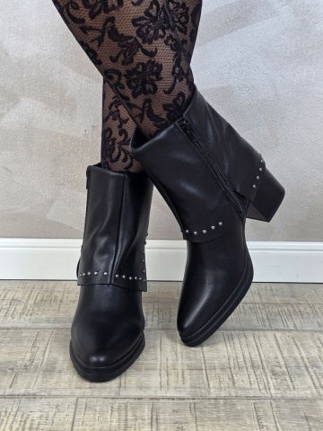 Botine/Ghete dama piele naturala ANNA VIOTTI BT356 - Img 3