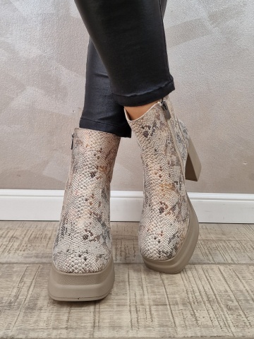 Botine/Ghete dama piele naturala MANOS.RO BT322 - Img 3