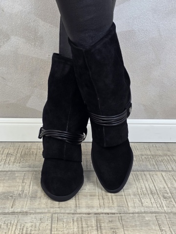 Botine/Ghete dama piele naturala MANOS.RO BT332 - Img 3