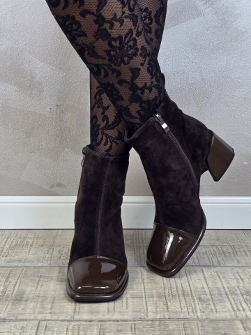 Botine/Ghete dama piele naturala MANOS.RO BT350 - Img 3