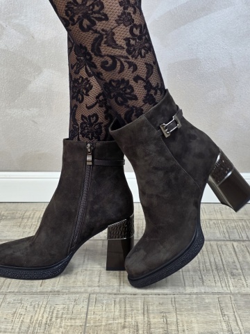 Botine/Ghete dama piele naturala MANOS.RO BT360 - Img 2