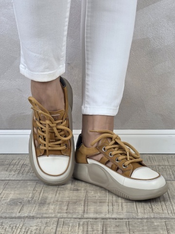 MANOS.RO Pantofi dama casual sport piele naturala FEEL PS751 - Img 4