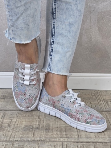 MANOS.RO Pantofi dama casual sport piele naturala FILIPPO PC2394 - Img 2