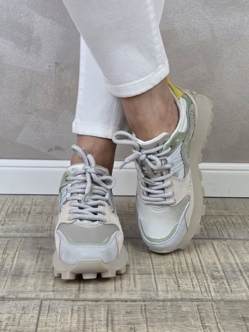 MANOS.RO Pantofi dama casual sport piele naturala Filippo PS741 - Img 2