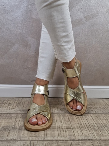 MANOS.RO Papuci/Sandale dama piele naturala GOLD DEER SV1292 - Img 2