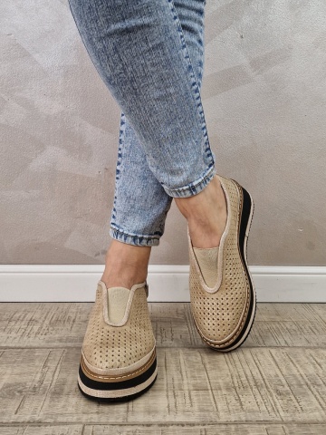 Pantofi casual/sport dama MANOS.RO piele naturala PC2212 - Img 3