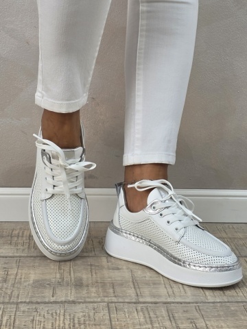 Pantofi casual/sport dama MANOS.RO piele naturala PS586 - Img 2