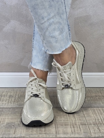 Pantofi casual/sport dama MANOS.RO piele naturala PS718 - Img 2