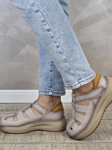 Pantofi dama casual Franco piele naturala PV2161