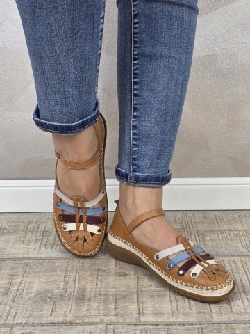 Pantofi dama MANOS.RO piele naturala PP416 - Img 3