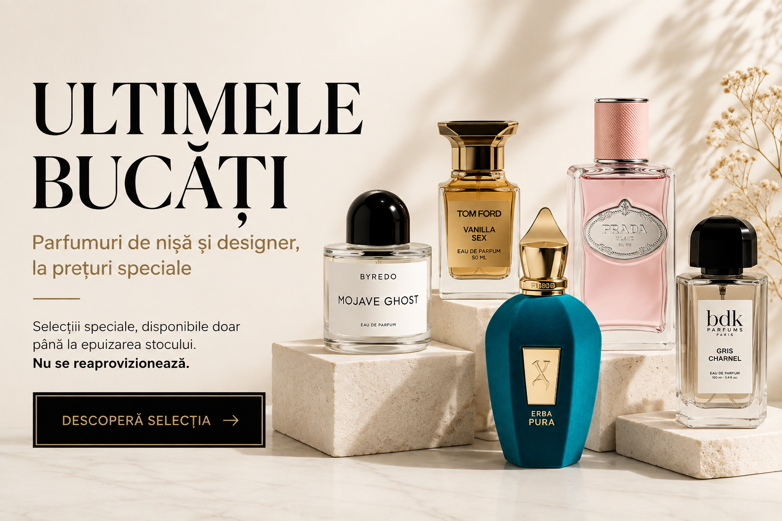 PARFUMURI  NISA SI DESIGNER - ULTIMELE BUCATI - stocuri finale la preturi speciale