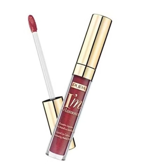 Luciu de buze Pupa I'M Glamour, 012 intense red, 2.7 ml
