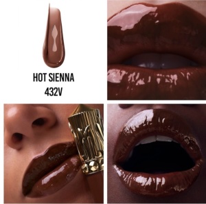 Christian Louboutin Rouge Stiletto Vinyl Gloss - Luciu de buze cu efect vinil - Hot Sienna 432V - 4ml - Img 5