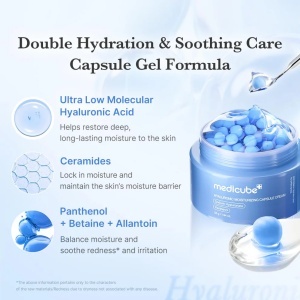 Medicube Hyaluronic Moisturizing Capsule Cream - Crema gel pentru hidratare 50g - Img 3