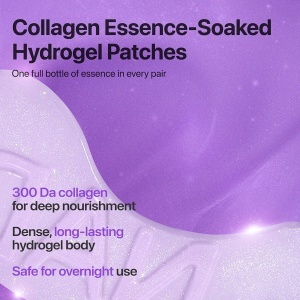 NUMBUZIN No.9 NAD+Collagen Under Eye Patches - Benzi pentru ochi cu colagen marin si niacinamida 5 perechi - Img 4