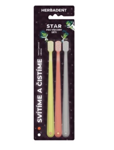 Herbadent STAR Triplepack - Set 3 periute de dinti pentru copii - Very Soft
