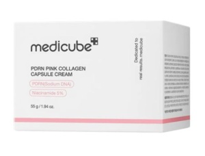 MEDICUBE PDRN Pink Collagen Capsule Cream - Crema de fata intens hidratanta, tip gel cu capsule active - 55g - Img 3