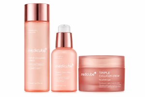 Medicube COLLAGEN FIRMING TRIO - lotiune tonica + ser concentrat+ crema de fata - Img 2
