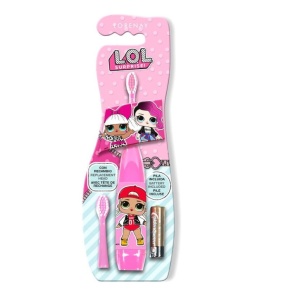 L.O.L. Surprise! - Let”s be friends - Periuta de dinti electrica pentru copii cu rezerva si baterie incluse, 3+ ani